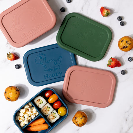 Mapley's Silicone Bento Boxes: Smashproof and leakproof.